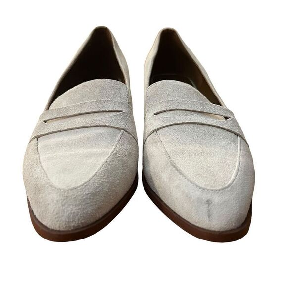 Everlane Block Heel Suede Penny Loafer Size 6.5 - Picture 3 of 10